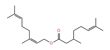 (Z)-3,7-Dimethyl-2,6-octadienyl 3,7-dimethyl-6-octenoate